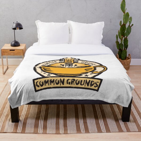 Common Grounds Coffee House Throw Blanket