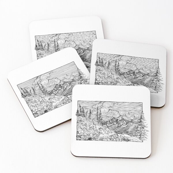 Item preview, Mountains of Washington designed and sold by ninabernickart.