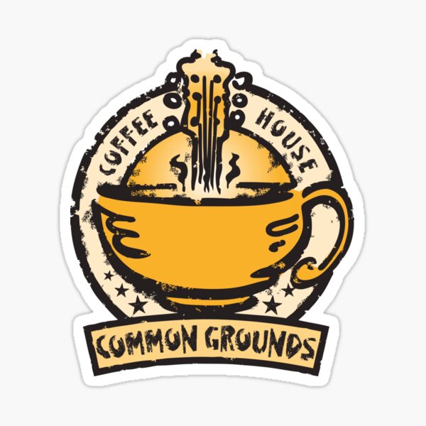 Common Grounds Coffee House Sticker