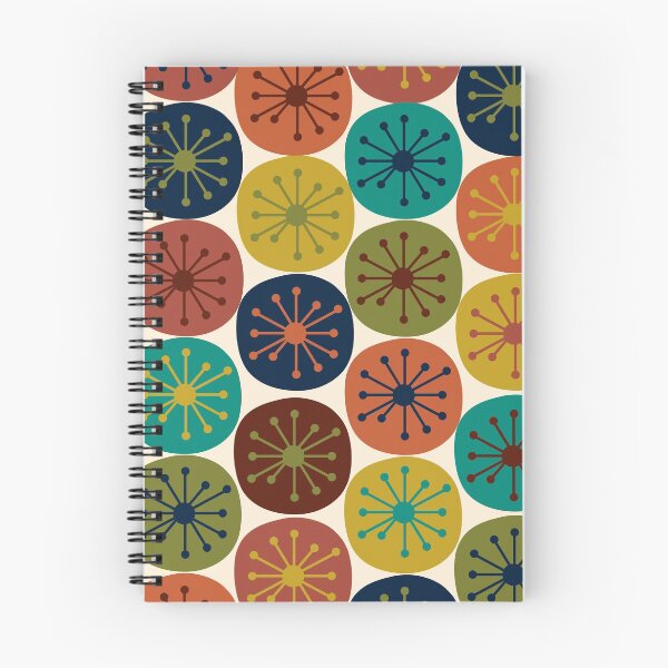 Item preview, Atomic Age Retro Dots - Midcentury Modern Pattern in Mid Mod Turquoise, Olive Green, Mustard, Orange, Blue, and Cream designed and sold by kierkegaard.