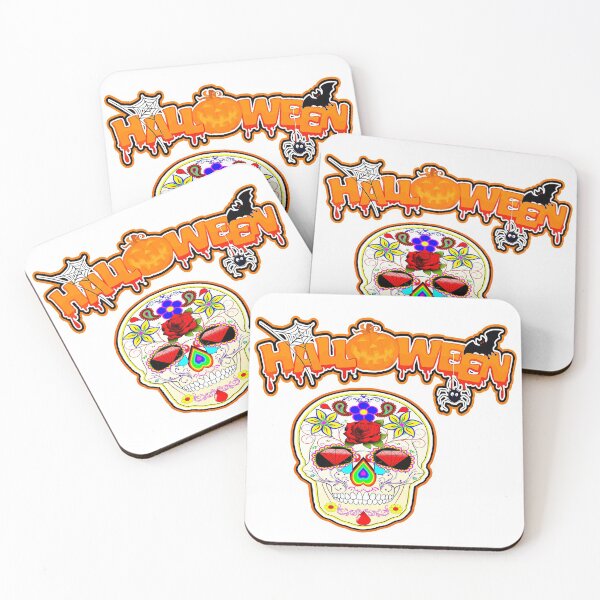 Item preview, Halloween Scary and Beautiful Skull with Flowers designed and sold by Shekevara.