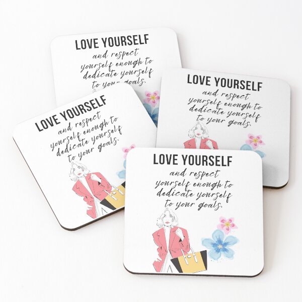 Item preview, Love Yourself And Keep Cool | Dedicate Yourself To Your Goals | Inspiring Quotes designed and sold by Highon444.
