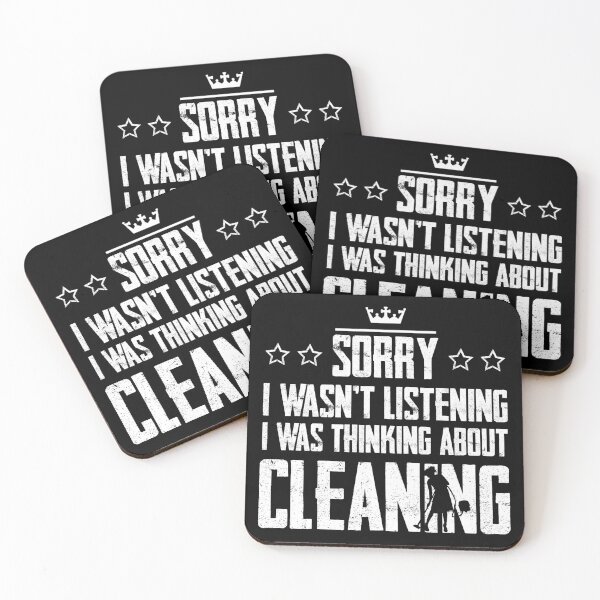 Item preview, Sorry I Wasnt Listening I Was Thinking About Cleaning Funny designed and sold by Graficof.