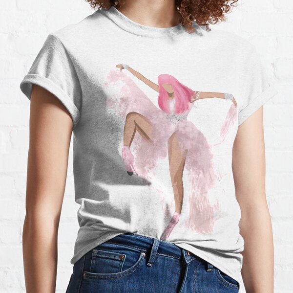 Nicki Minaj, Chun-Li, pink Friday, pink print, feeling myself, Illustration, female figure, silhouette, 90s, 00s nostalgia Classic T-Shirt