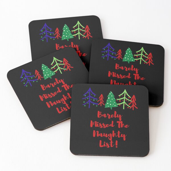 Item preview, naughty xmas, barely missed the naughty list designed and sold by Hey-Nice-Shirt.