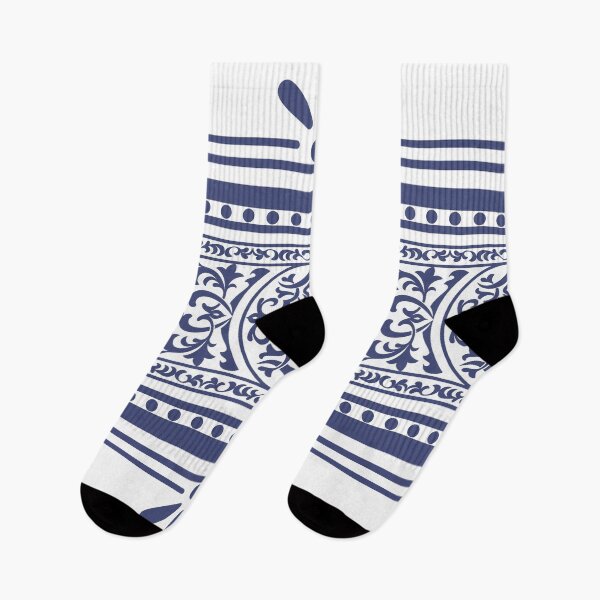 Item preview, Dark Blue Scandinavian inspired pattern winter Christmas  designed and sold by Digibee.