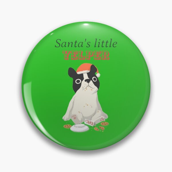 Item preview, Santa's little yelper Christmas bulldog designed and sold by louis-mallace.
