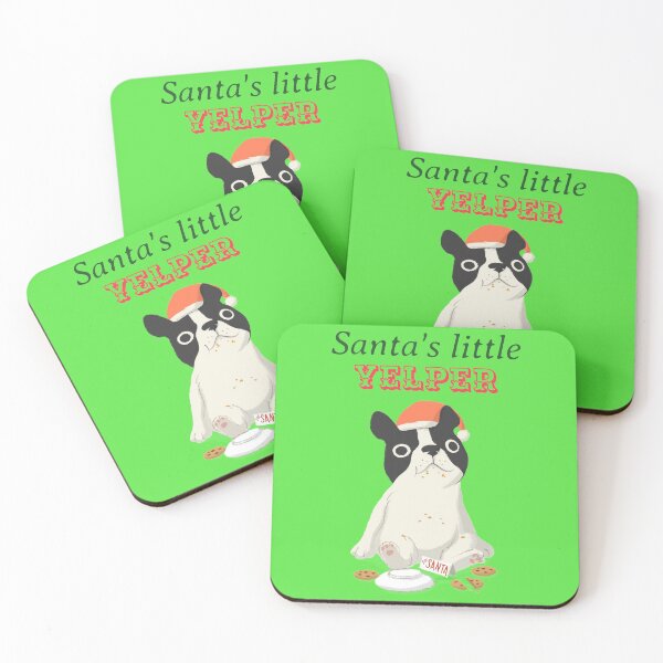 Item preview, Santa's little yelper Christmas bulldog designed and sold by louis-mallace.