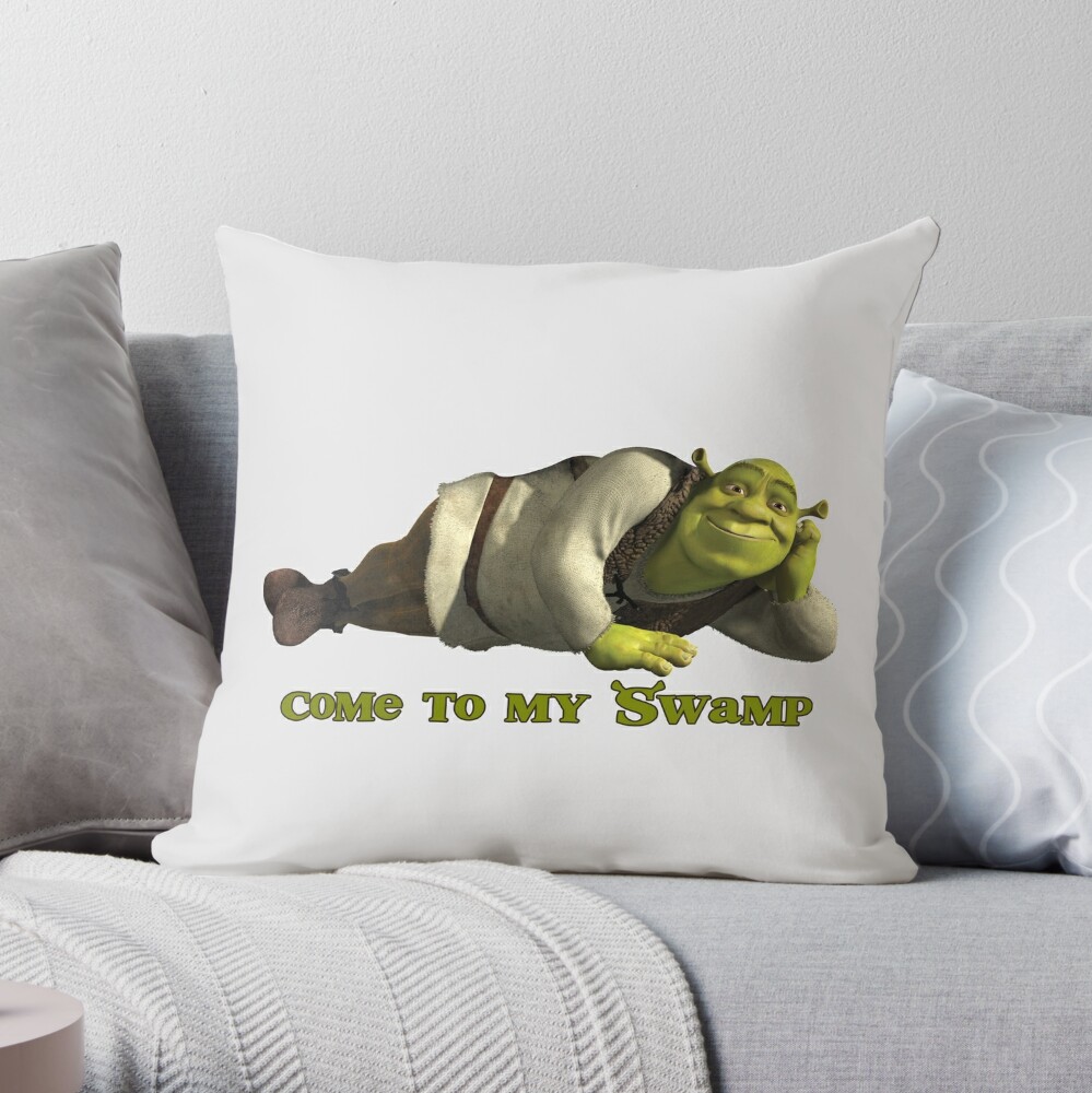 Shrek meme Throw Pillow for Sale by Pulte