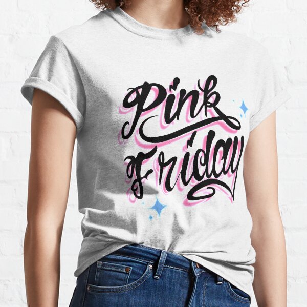 Nicki Minaj, Chun-Li, rosa Freitag, rosa Druck, mich fühlen, Illustration, weibliche Figur, Silhouette, Nostalgie der 90er, 00er Classic T-Shirt