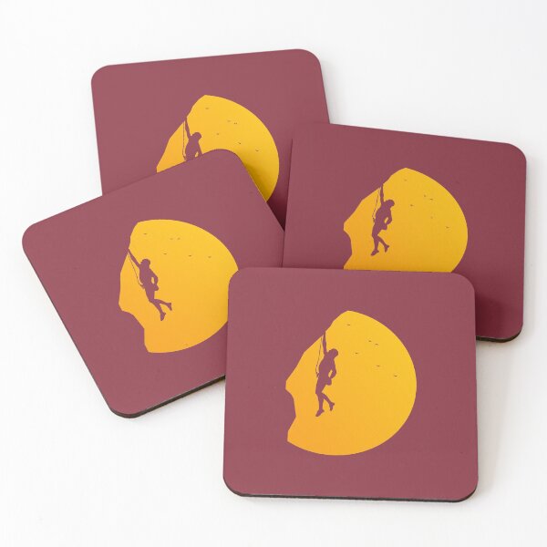 Item preview, Sunset Silhouette Outdoor Rock Climbing Design designed and sold by Seth's Tees.