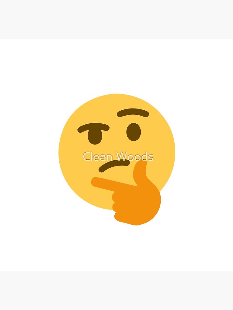 Thinking emoji meme (small) | Pin