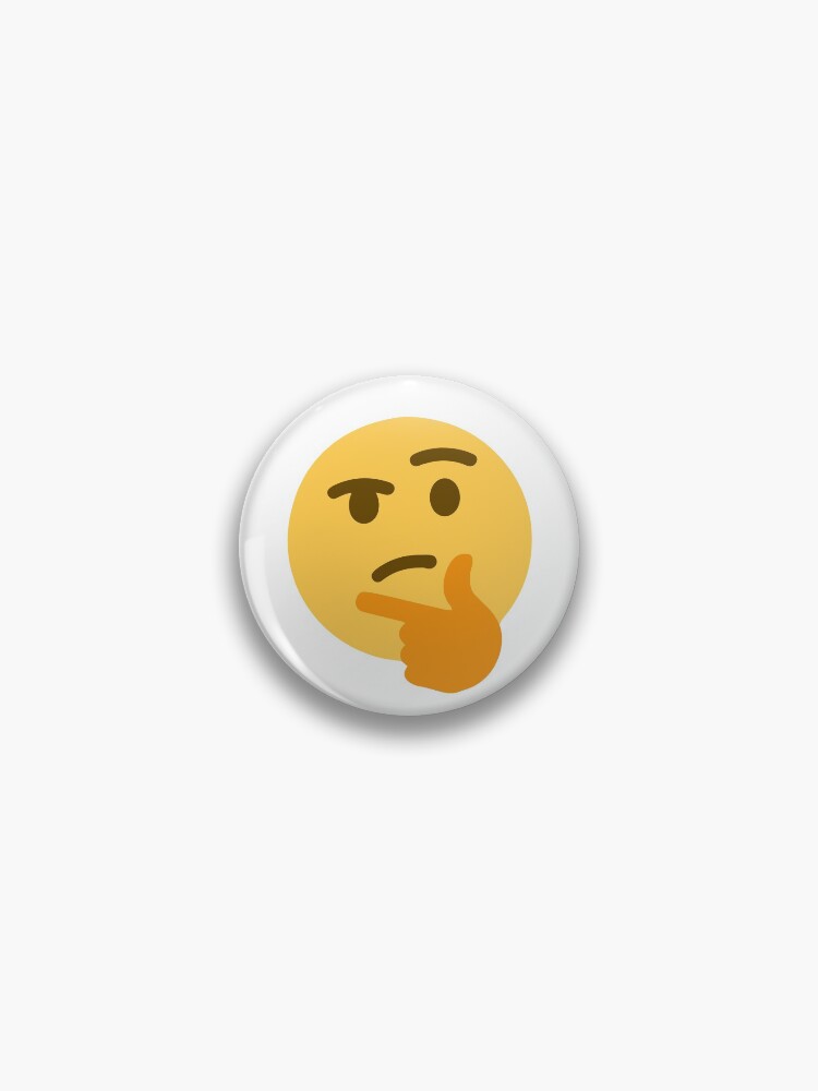 Thinking emoji meme (small) | Pin