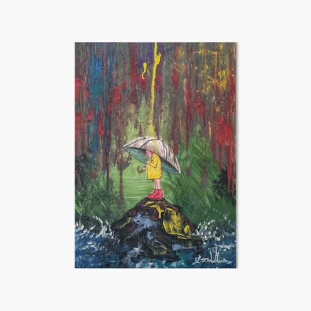 Down Pour Art Board Print