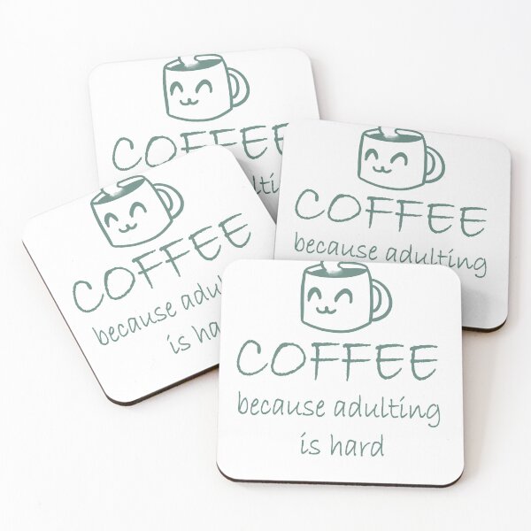 Item preview, Coffee Because adulting is hard (For Light Shirts) designed and sold by coolnessgod.