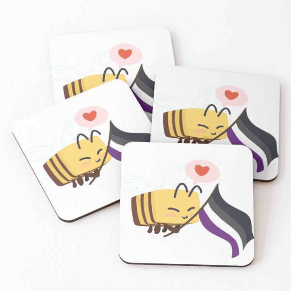 Item preview, Minecraft Ace Pride Bee designed and sold by SoupinSpace.