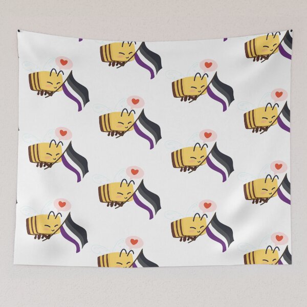 Item preview, Minecraft Ace Pride Bee designed and sold by SoupinSpace.