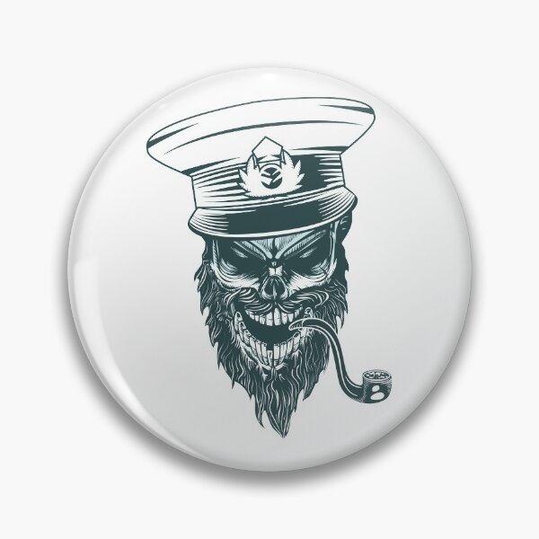 Item preview, Captain Skull with a pipe designed and sold by kalud-zoldyck.