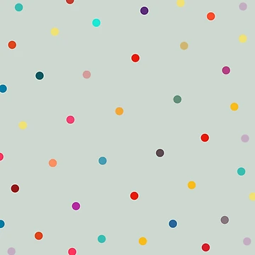 Artwork thumbnail, Colorful tiny polka dot pattern  by Bonheurem