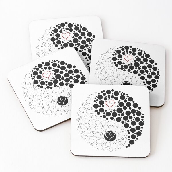 Item preview, Yin Yang Love - Black/Red designed and sold by miTeless seDign.