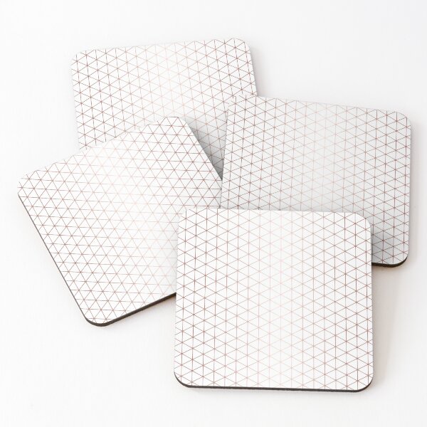 Item preview, White Triangles & Rose Gold Details Pattern designed and sold by ClaudiaGrosso.