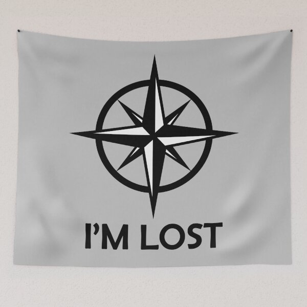 Item preview, I'M LOST (Compas Edition) designed and sold by SarcasticWords.