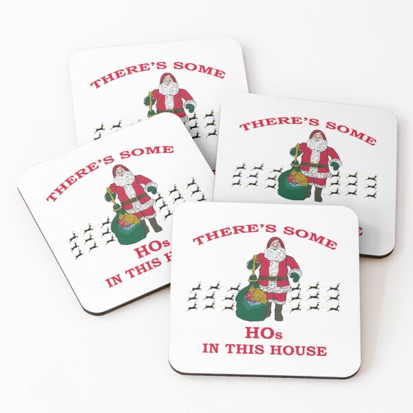 Item preview, There's Some Hos in This House Christmas Funny Santa Claus T-Shirt designed and sold by Rami Khalifah.