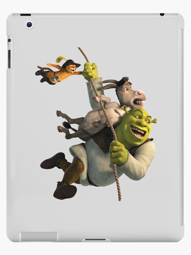 Shrek, Donkey and Puss in Boots from Shrek Movie iPad Case & Skin for Sale  by SparkyDesign