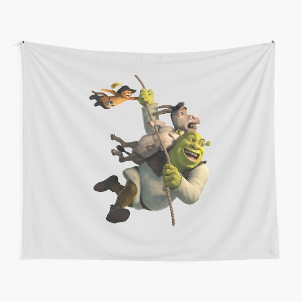 Shrek Get Out of My Swamp Meme Funny Wall Tapestry