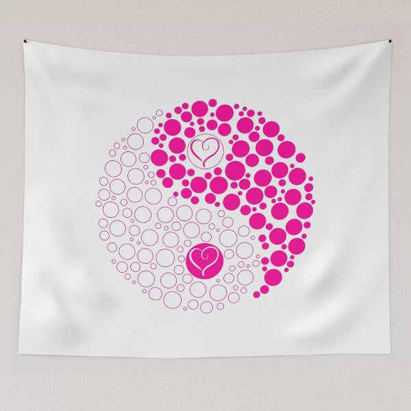 Item preview, Yin Yang Love - Pink designed and sold by miTeless seDign.