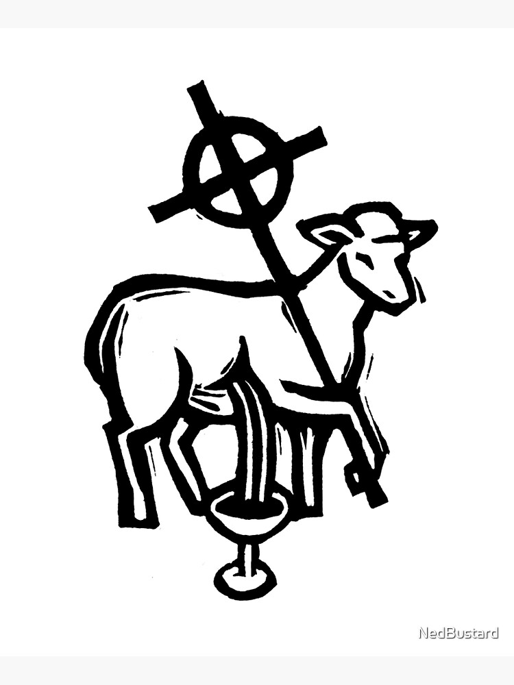 "Lamb of God print" Poster for Sale by NedBustard Redbubble