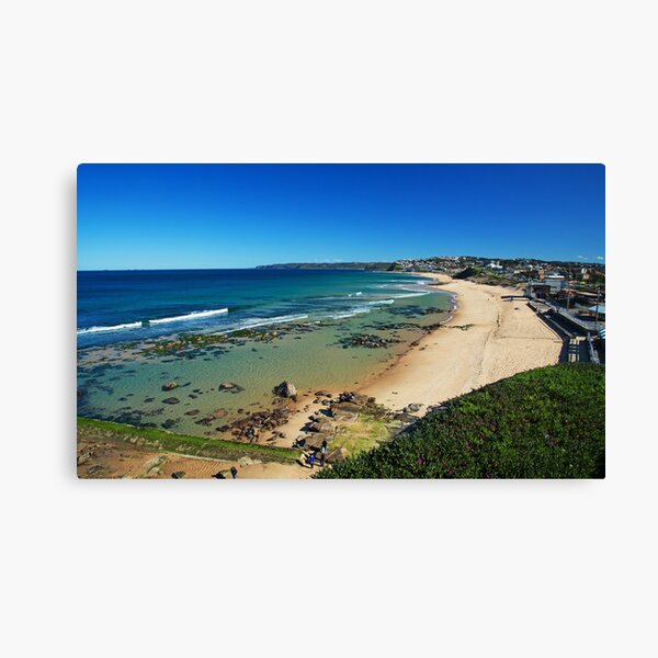Crystal clear day at Bar Beach Canvas Print