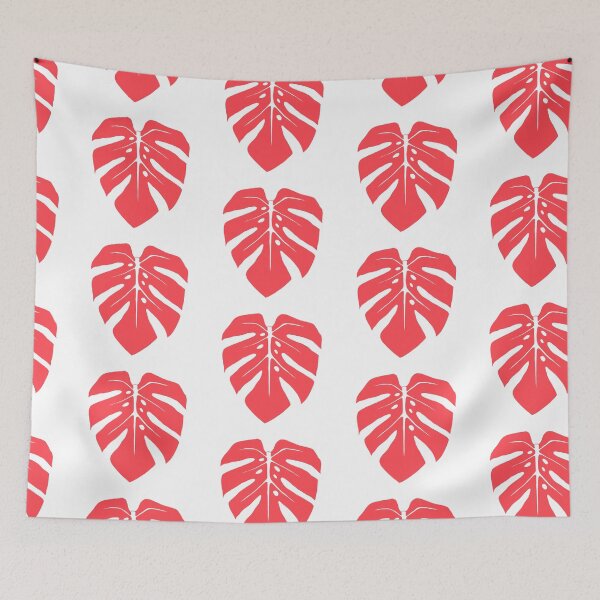 Item preview, Coral Pink Monstera Leaf designed and sold by Ally Gracie.