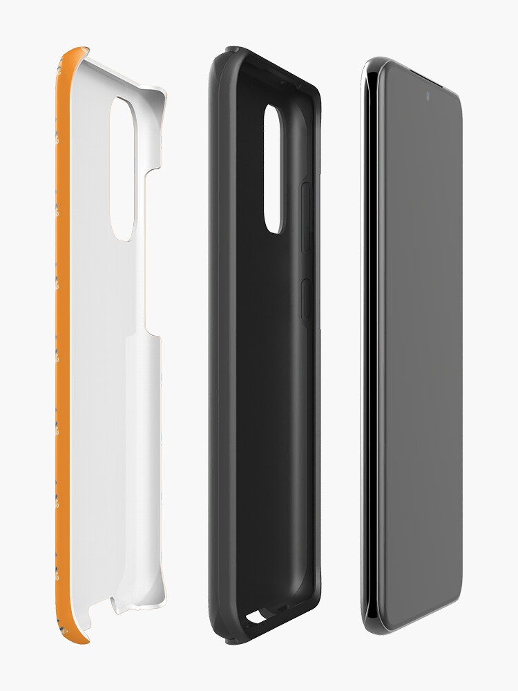 Alternate view of SJAC Pattern Orange Case & Skin for Samsung Galaxy
