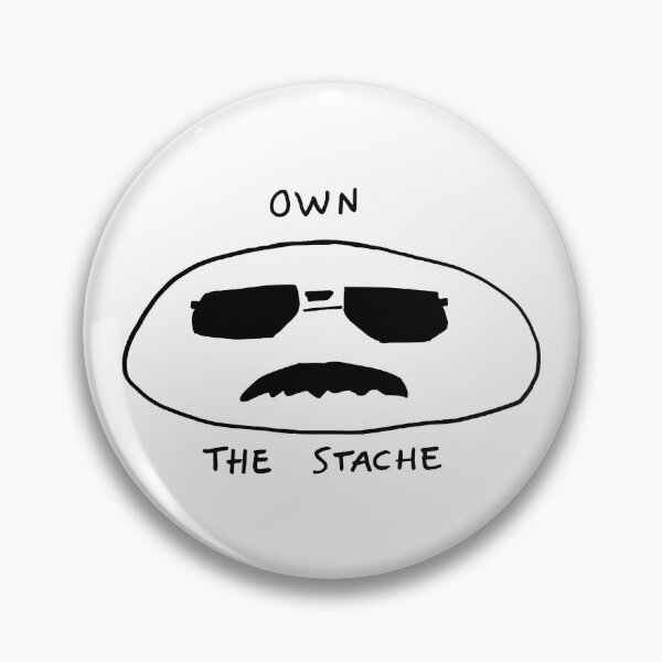 Item preview, stache designed and sold by roundaboutime.