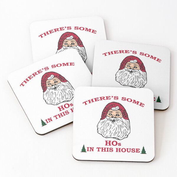 Item preview, There's Some Hos in This House Christmas Funny Santa Claus T-Shirt designed and sold by Rami Khalifah.