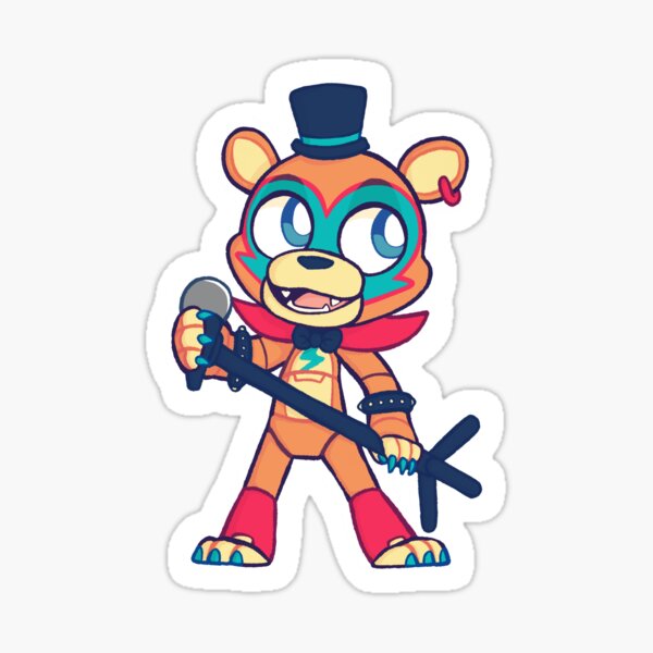 FNAF Glamrock Freddy Chibi Sticker