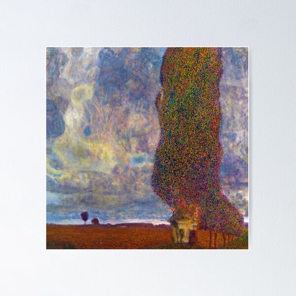 Aperçu de l'œuvre Gustav Klimt "Approche de l'orage (Le grand peuplier II)" créée et vendue par Alexandra Dahl.