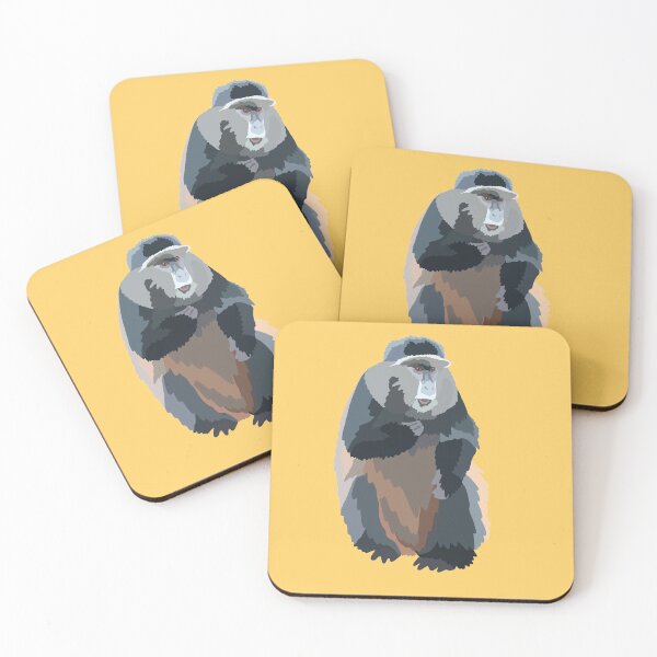 Item preview, G is for Golden Monkey,Golden Monkey Illustration – Vibrant Primate Art for Wildlife and Nature Lovers designed and sold by PrettylittlepastelUk.