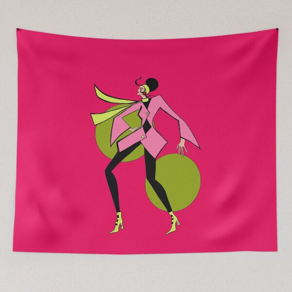 Item preview, Sixties fashion trend  illustration designed and sold by PG Illustration.