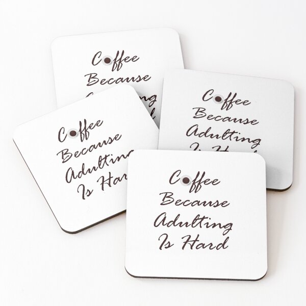 Item preview, Coffee Because Adulting Is Hard , Gift For Coffee Lover designed and sold by Soukainadesign.