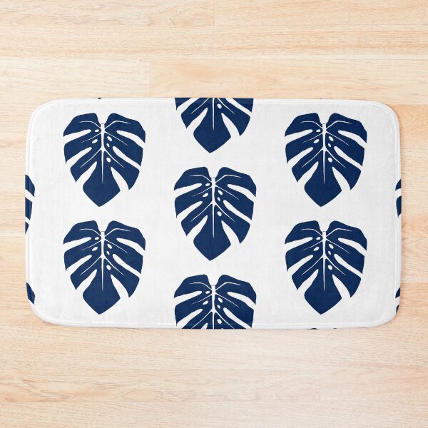 Item preview, Navy Blue Monstera Leaf designed and sold by Ally Gracie.