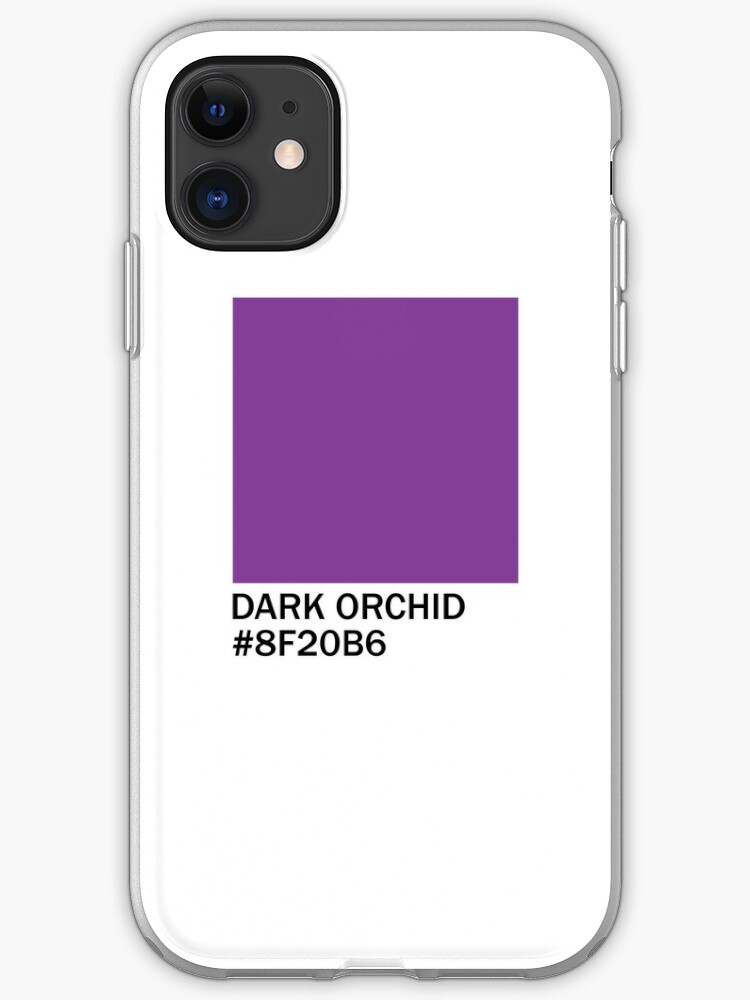 Dark Orchid Color With Hex Code Iphone Case Cover By Dylano1803 Redbubble