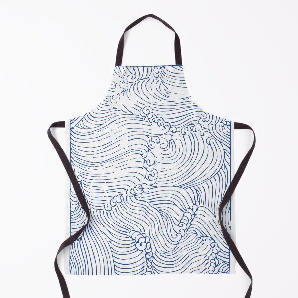 Item preview, Japanese Blue Waves, Old Asian Style Art designed and sold by Polishthestone.