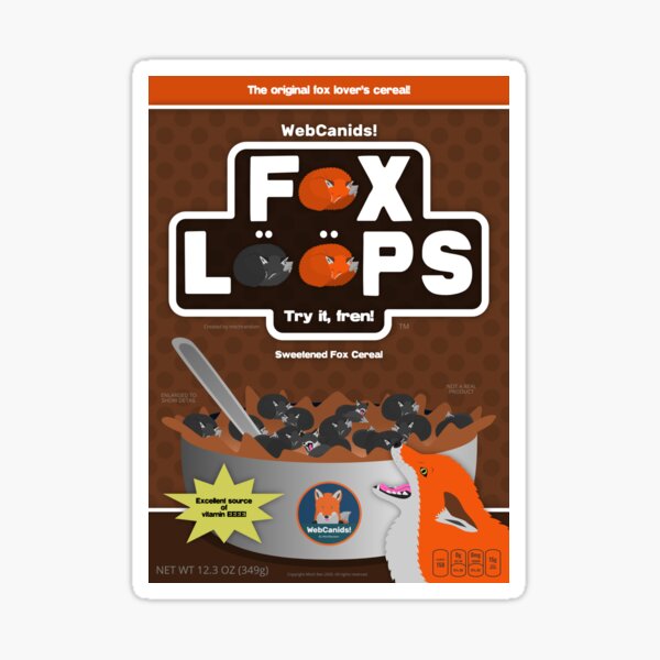 Fox Loops - Chocolate Sticker