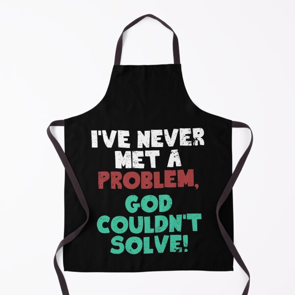 Item preview, God Solves Problems Christian Religious designed and sold by Gold Wings Tees.