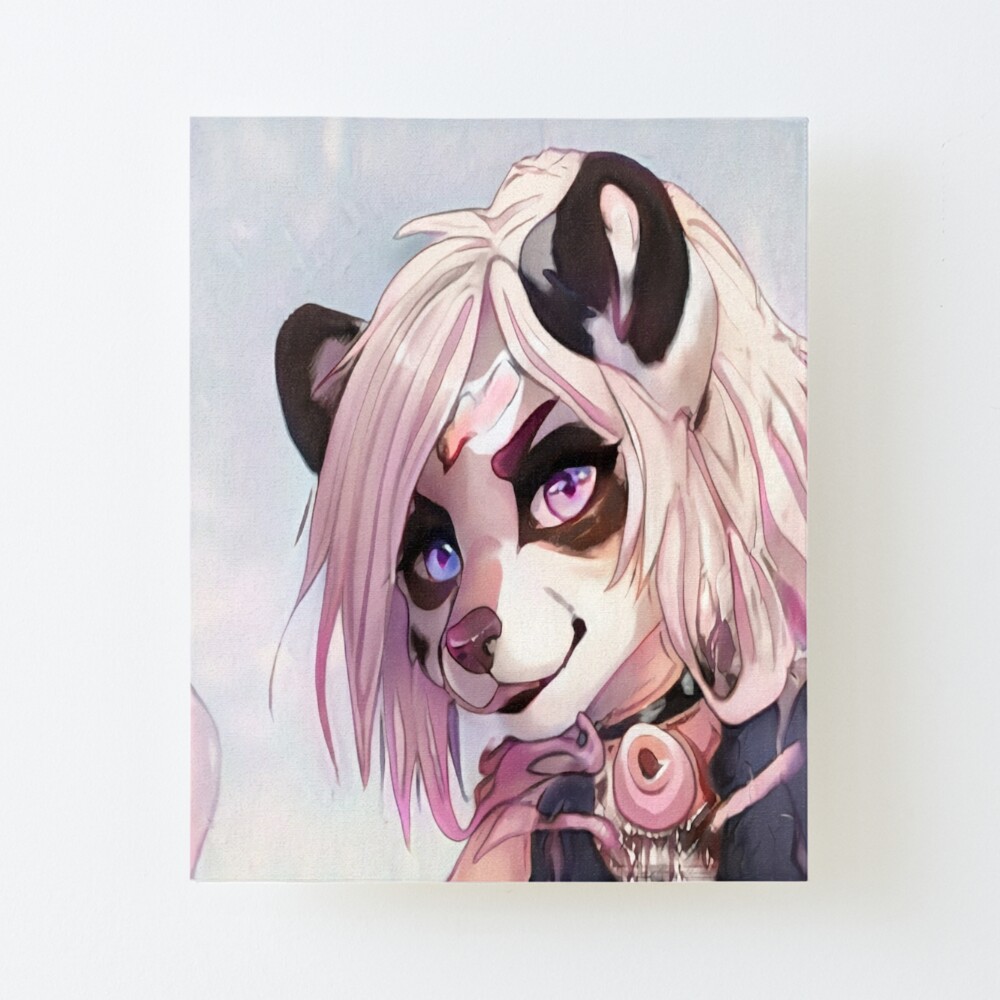 Bandit Wolf Female Fursona Art Board Print for Sale by OBKDesigns