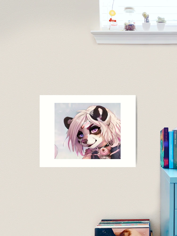 Bandit Wolf Female Fursona Art Board Print for Sale by OBKDesigns