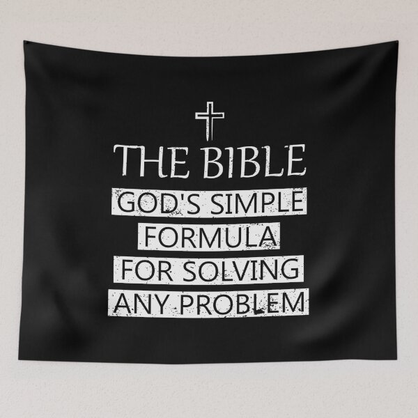 Item preview, The Bible God's simple formula for solving any problem designed and sold by Gold Wings Tees.