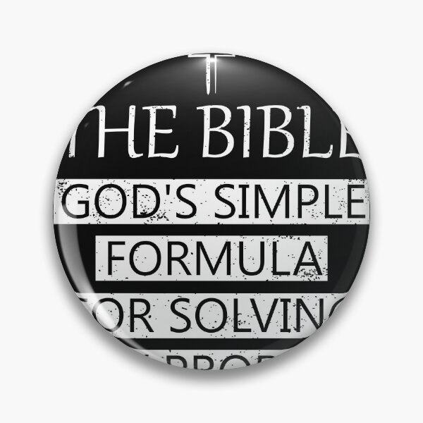 Item preview, The Bible God's simple formula for solving any problem designed and sold by Gold Wings Tees.